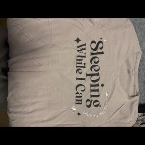 Purple Grey Maternity Night Gown